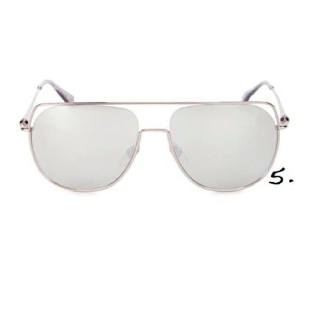 Alexander McQueen mirrored aviator sunglasses